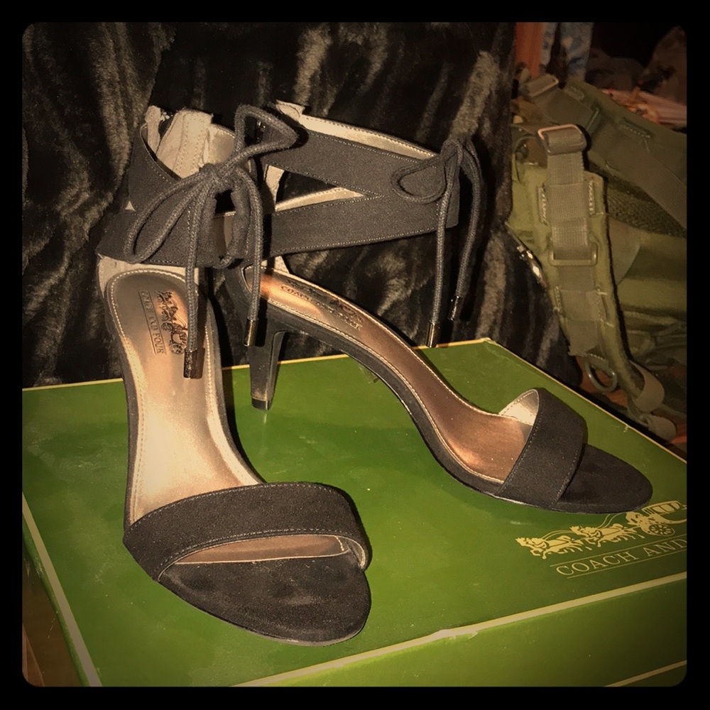 Classic  black sandal heels